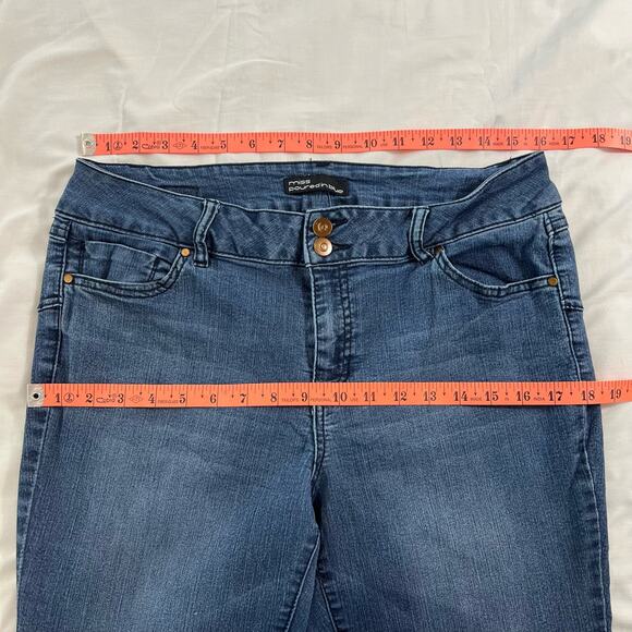 Miss Poured In Blue Women's 12 Skinny Jeans High Rise Light Weight - Picture 4 of 7